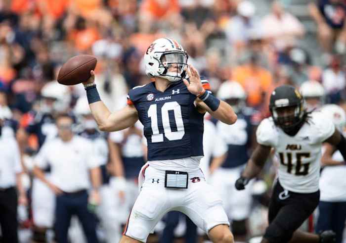 Auburn and its QB Bo Nix rolled over its first two opponents, but now must go to Happy Valley and play Penn State